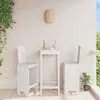 Image de VIDAxL Tabourets de bar - Blanc