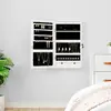 Image de vidaXL Armoire à bijoux à LED - Blanc
