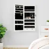 Image de vidaXL Armoire à bijoux - Blanc avec LED