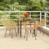 Image de vidaXL Ensemble à manger de jardin 5pcs - Résine tressée
