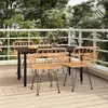 Image de vidaXL Ensemble à manger de jardin 5pcs