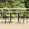 Image de vidaXL Ensemble à manger de jardin - 3 pièces - Résine tressée