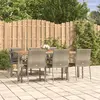Image de vidaXL Ensemble à manger jardin et coussins 7 pcs
