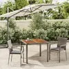 Image de vidaXL Ensemble à manger de jardin 3 pcs gris