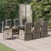 Image de vidaXL Ensemble à manger jardin 9 pcs