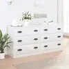 Image de vidaXL buffets 2 pcs blanc brillant