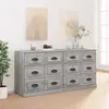 Image de vidaXL Buffets 2 pcs - Sonoma Gris