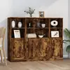Image de vidaXL Buffets 3 Pièces Chêne fumé Bois d'ingénierie