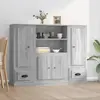 Image de vidaXL Buffets 3 pcs sonoma gris