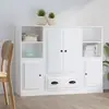 Image de vidaXL Buffets 3 pcs blanc