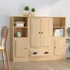 Image de vidaXL buffets 3 pcs chêne sonoma