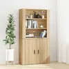 Image de vidaXL 3185362 - Buffet haut chêne sonoma