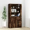 Image de VIDAXL Buffet haut - Chêne fumé 80 x 33 x 70 cm