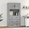 Image de vidaXL Buffet haut Sonoma Gris