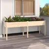 Image de vidaXL Jardinière avec Doublure - Bois de Sapin
