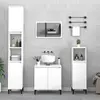 Image de vidaXL Ensemble salle de bain 3 pcs Blanc bois