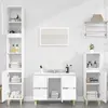 Image de vidaXL Meubles Salle de Bain 3 pcs - Blanc