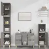 Image de vidaXL Meubles salle de bain - Gris Sonoma