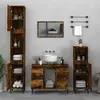 Image de vidaXL Ensemble salle de bain 3 pcs Chêne fumé