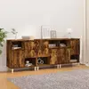 Image de vidaXL Buffets 3 pcs - Chêne fumé