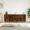 Image de vidaXL Buffets 3 pcs Chêne Fumé