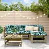 Image de vidaXL Salon de jardin 5 pcs - Bois de pin imprégné