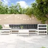 Image de vidaXL Salon jardin 8 pcs Blanc
