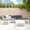 Image de vidaXL Ensemble de Salon de Jardin avec Coussins Blancs
