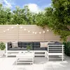 Image de vidaXL Salon de jardin 6 pcs - Blanc