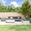 Image de vidaXL Salon de jardin 5 pcs Bois massif Blanc