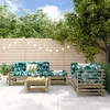 Image de vidaXL Salon de jardin 6 pcs - Bois de pin imprégné