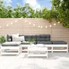 Image de vidaXL Salon de jardin 6 pcs bois de pin blanc