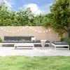 Image de vidaXL Salon de jardin 5 pcs - Blanc