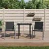 Image de Ensemble à manger de jardin VidaXL - Résine tressée acier