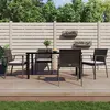 Image de VidaXL Ensemble à manger de jardin 5 pcs - Résine tressée