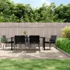 Image de vidaXL Ensemble à manger de jardin 7 pcs - Résine tressée