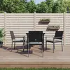 Image de vidaXL Ensemble à manger de jardin 5 pcs résine tressée