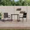 Image de vidaXL Ensemble à manger de jardin 3 pcs - Textilène et acier