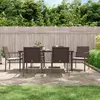 Image de vidaXL Chaises de jardin et coussins lot de 6 - Marron rotin