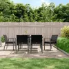 Image de VidaXL 3187080 - Lot de 6 Chaises de jardin en rotin noir
