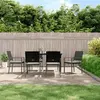 Image de vidaXL Chaises de jardin - Lot de 6 - Résine tressée Noir