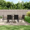 Image de VidaXL Chaises jardin - Textilène noir