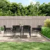 Image de vidaXL Chaises de jardin noir et gris