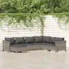 Image de vidaXL Salon de jardin 7 pcs - Gris