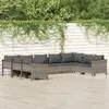 Image de vidaXL Salon de jardin 9 pièces - Gris