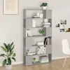 Image de vidaXL Bibliothèque/Séparateur de pièce sonoma gris bois d'ingénierie