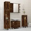 Image de vidaXL Ensemble meubles salle de bain - 4 pcs - Chêne fumé