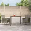 Image de vidaXL Ensemble à manger 3 pcs - Résine tressée