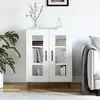 Image de vidaXL Buffet Blanc