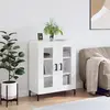 Image de vidaXL Buffet Blanc brillant 827790